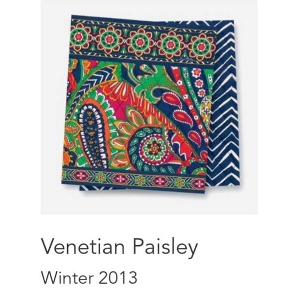 Vera Bradley Venetian Paisley ID holder, coin purse, key chain - Picture 8 of 9